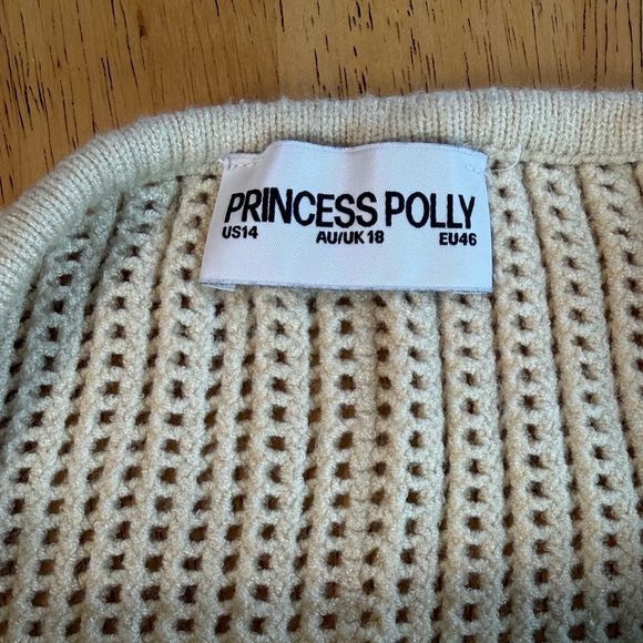 Princess Polly Auralia Knit Maxi Skirt & Top set Blue/Cream Ombre US Size 12 - Picture 3 of 10